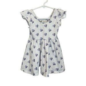 Monica + Andy Organic Cotton Toddler Girl Short Sleeve Dress, Size 18-24 months